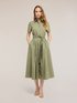 Poplin shirtdress with belt image number 2