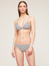 Double Love patterned triangle model bikini image number 0