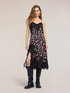 Robe en georgette avec imprim&eacute; fleuri et dentelle image number 2