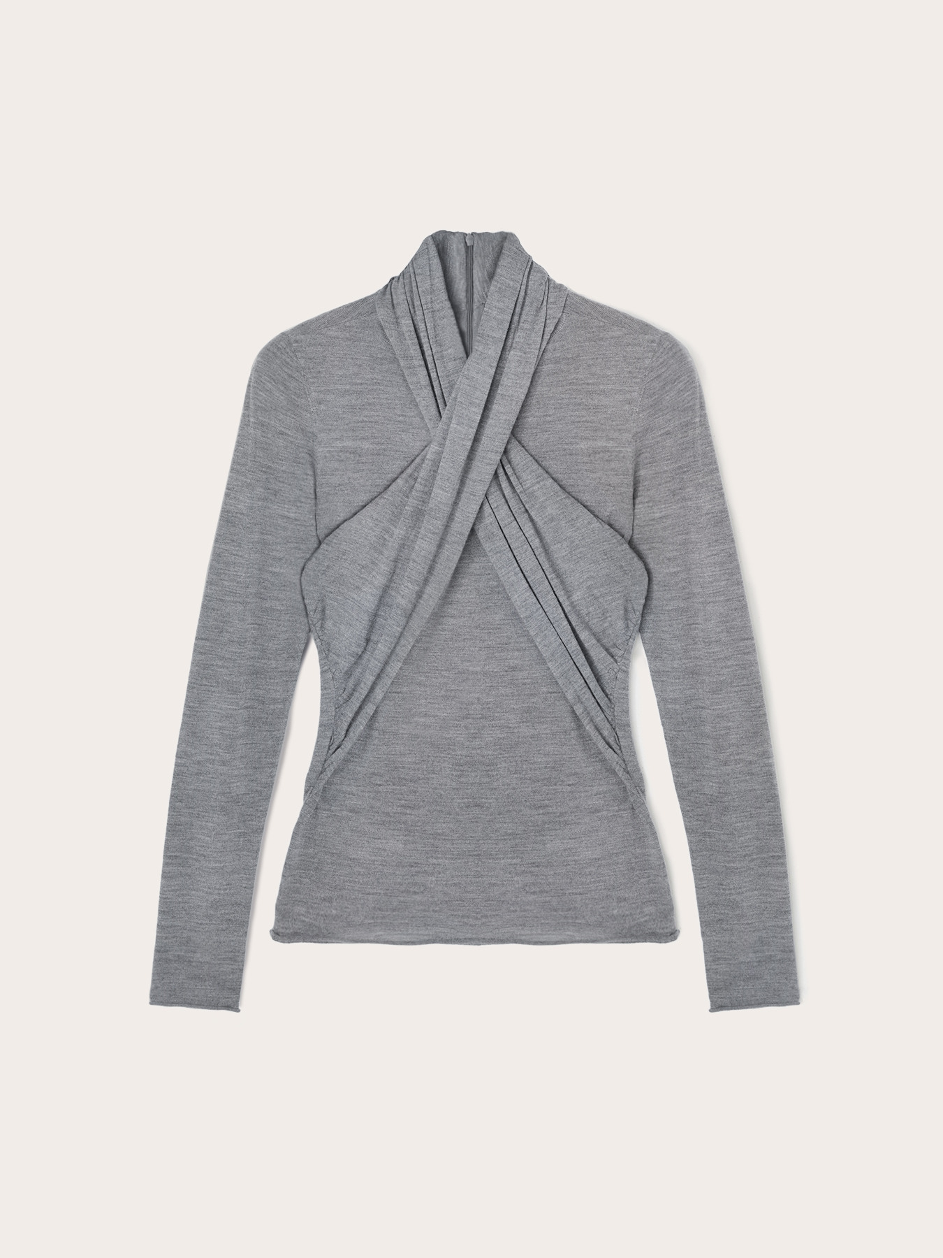 Maglia ad incrocio in lana image number 4