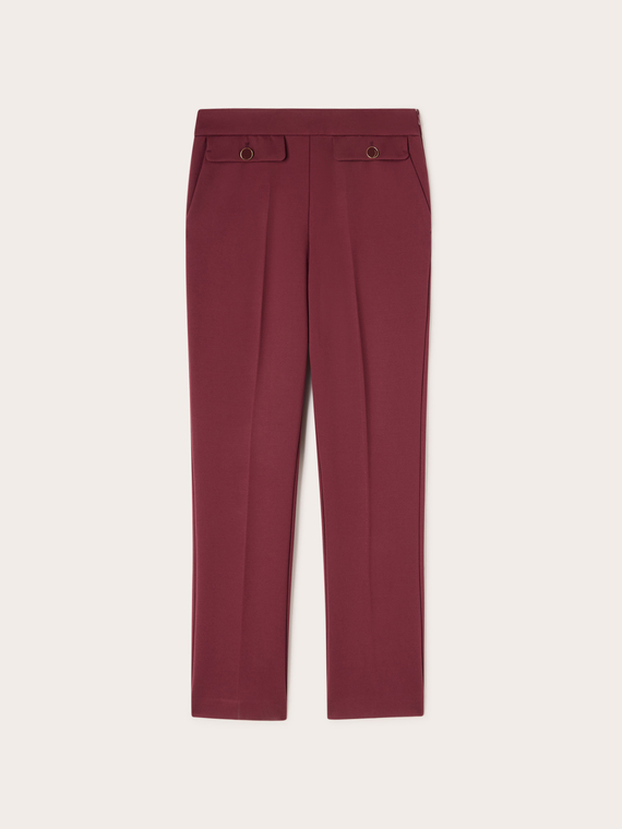 Pantaloni regular din punct milano