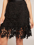 Lace openwork short skirt image number 2