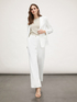 Linen blend palazzo trousers image number 0