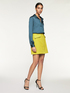 Solid colour short skirt with flap pockets image number 2