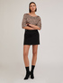 Blusa con stampa devor&eacute; a pois image number 3