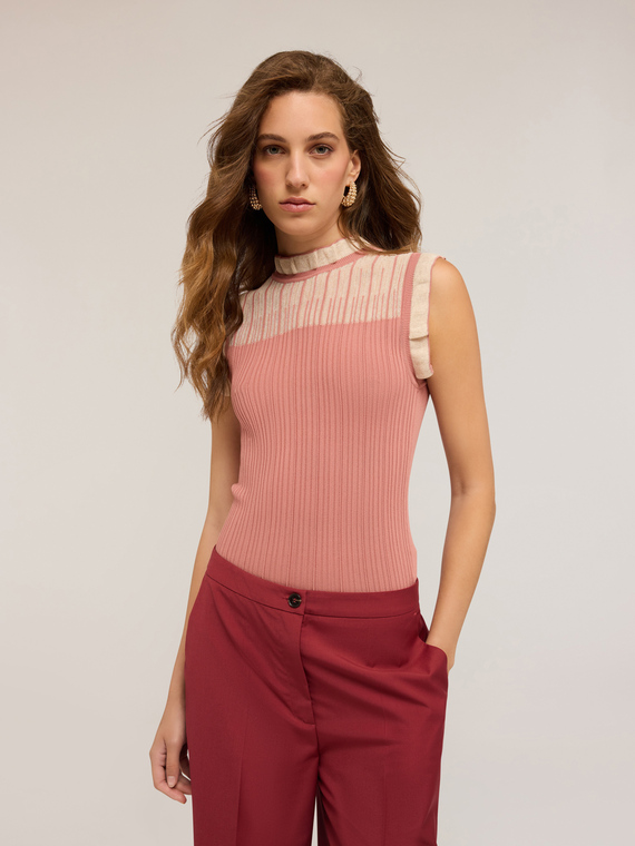 Ribbed knit top