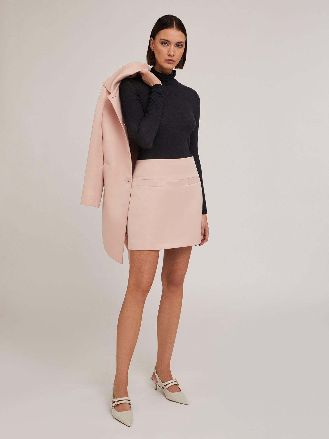 Jersey de cuello alto con mezcla de modal image number 2