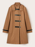 Cappotto in panno misto lana con inserti image number 4