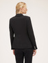 Blazer monopetto in tessuto cr&ecirc;pe image number 1