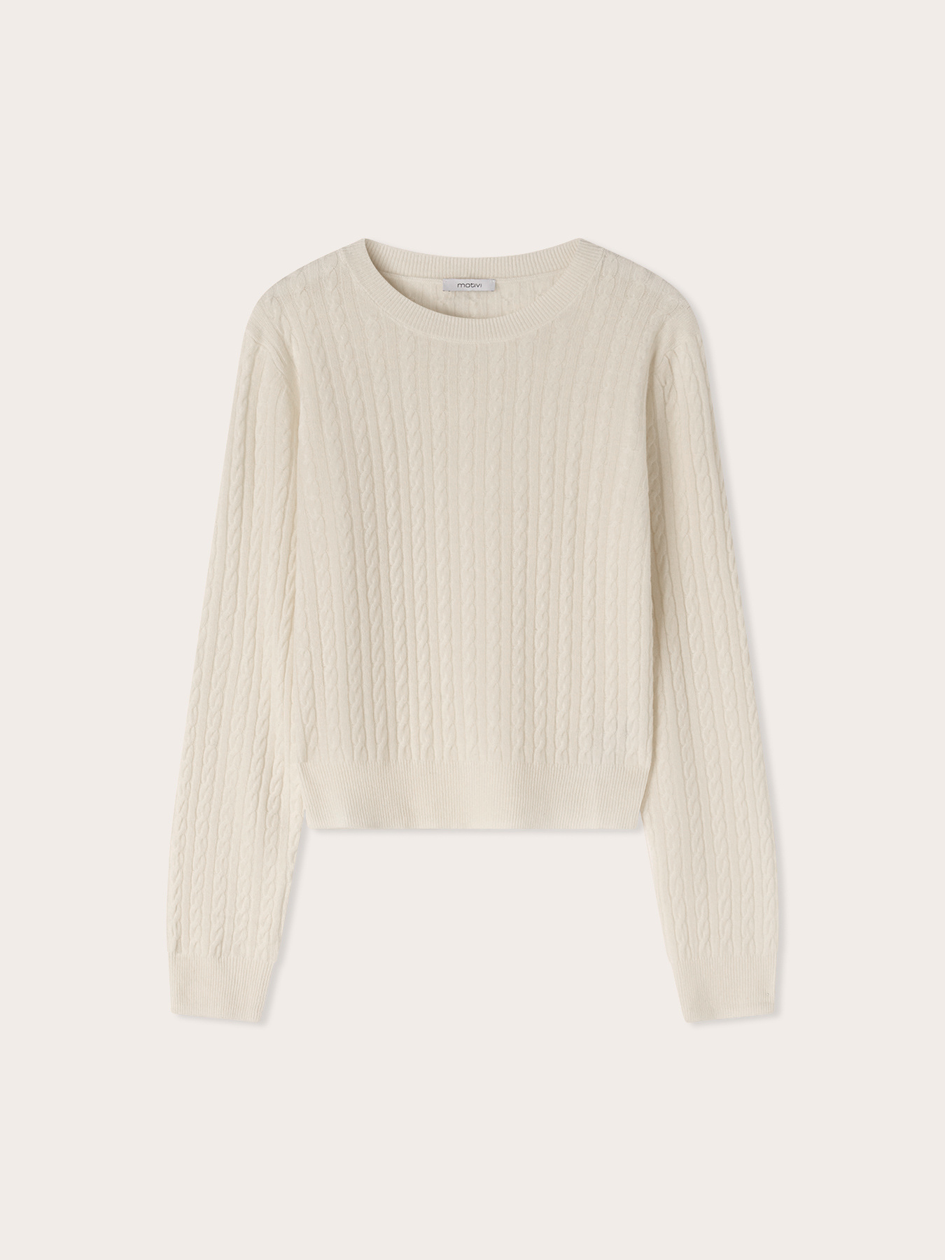 Zopfpullover aus Wolle image number 4
