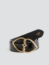 Cintura in similpelle con fibbia Double Love image number 0