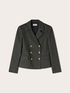 Pinstripe Milano stitch jacket image number 4