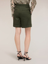 High-waisted cotton blend shorts image number 1