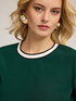 Blusa con bordes en contraste image number 2