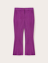 Solid colour kick flare trousers image number 5