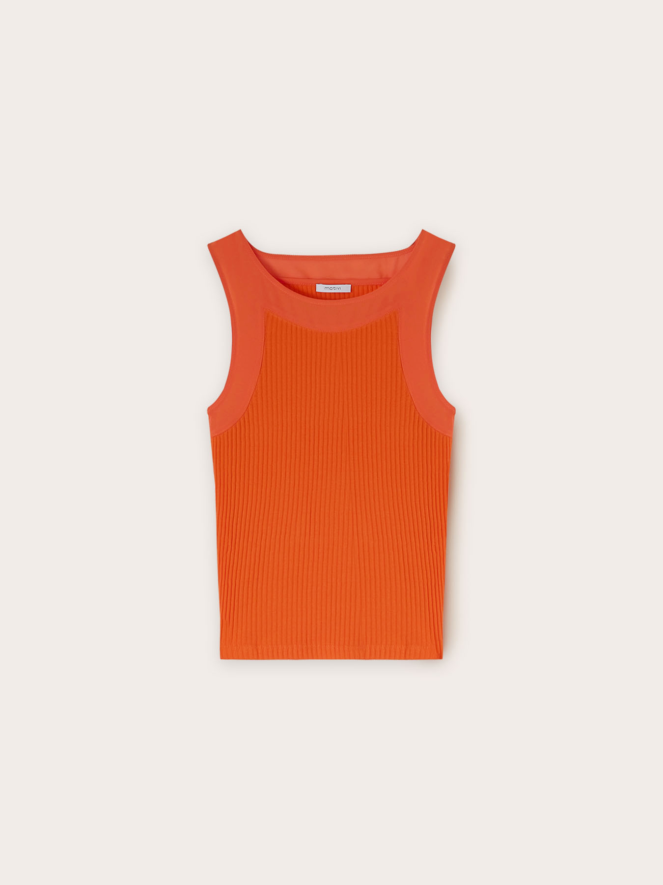 Top con bordi in georgette image number 4