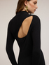 Midi knit dress with back cut-out image number 0
