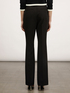Technical fabric flared trousers image number 1