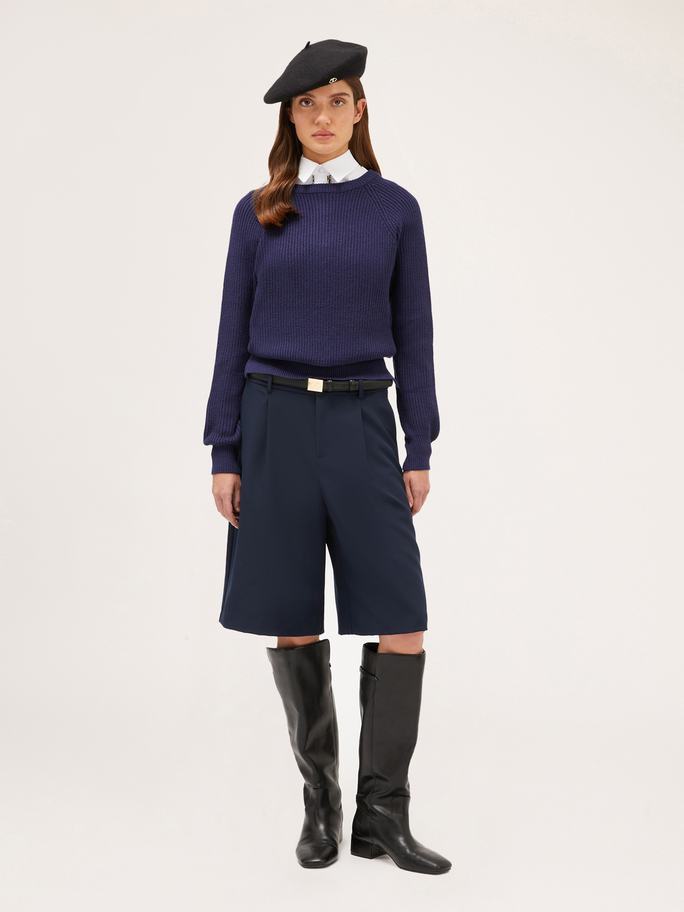 Ribbed asymmetrical sweater image number 3