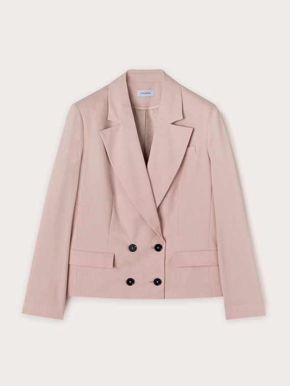 Zweireihige Jacke aus Polyviskose