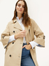 Double-breasted trench coat with loose sleeves image number 5