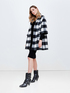 Wool blend chequered coat image number 0