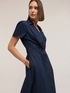 Midi shirtdress in poplin image number 3
