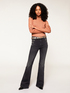 Jeans flare motivo bottoni image number 0