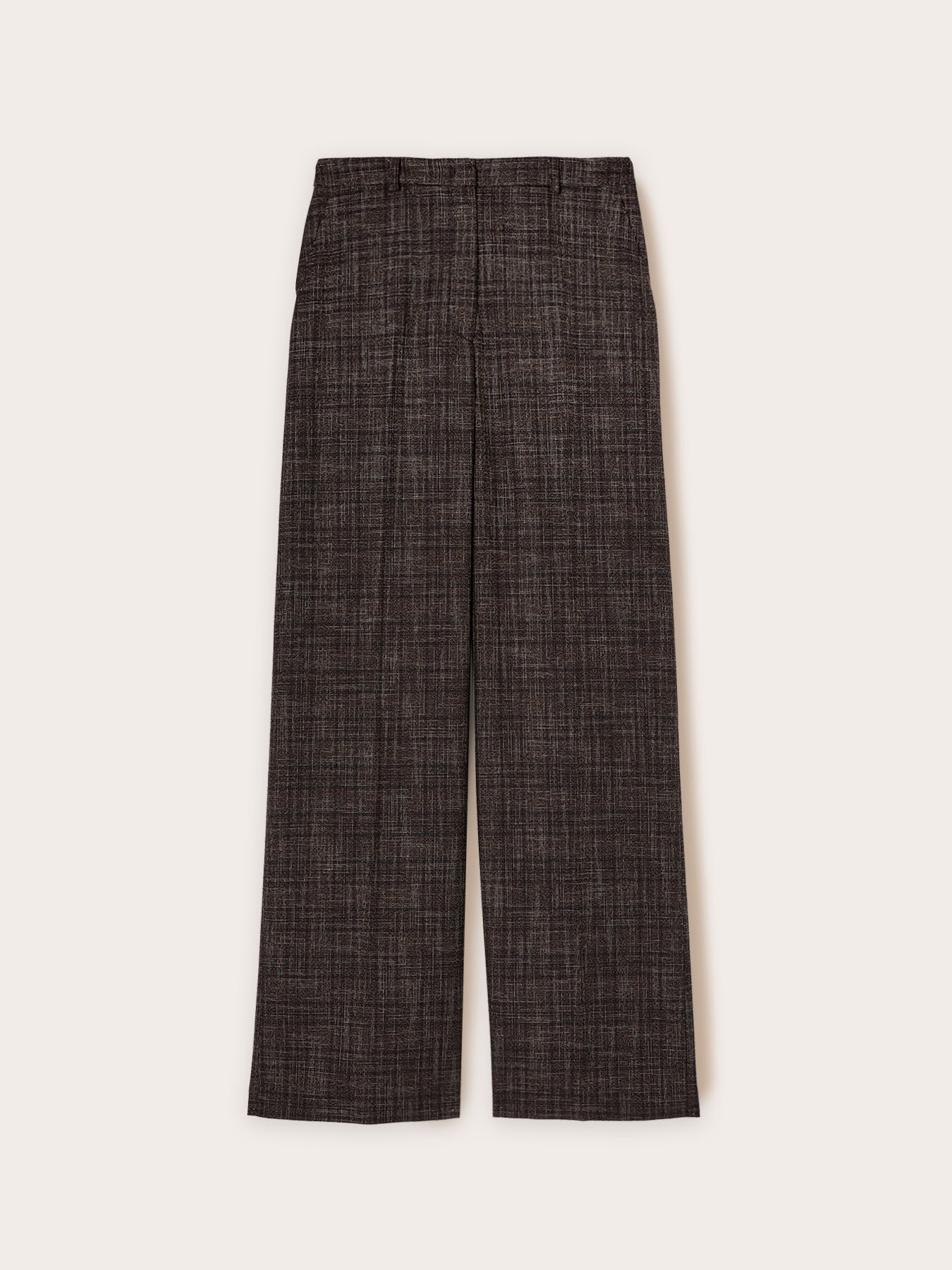 Pantalones palazzo teñidos en hilo image number 4