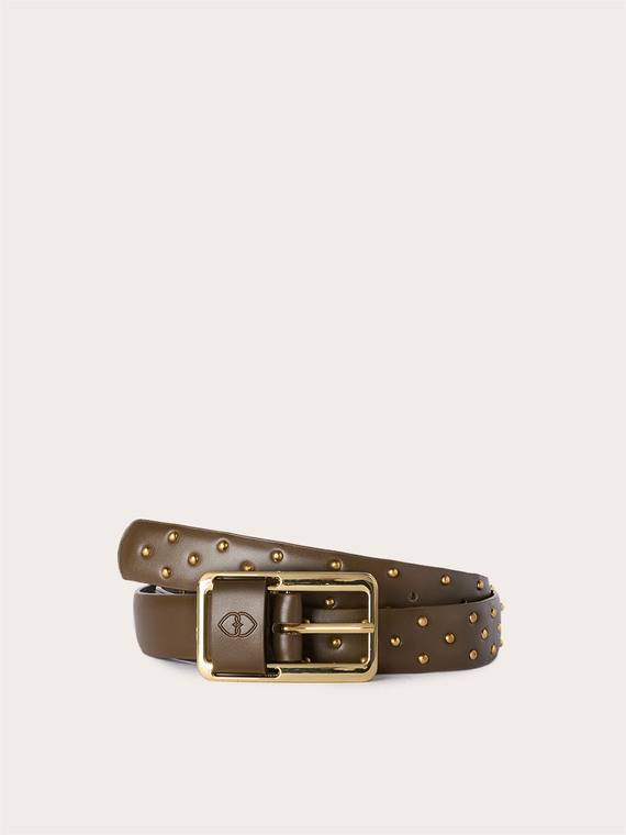 Belt with small studs