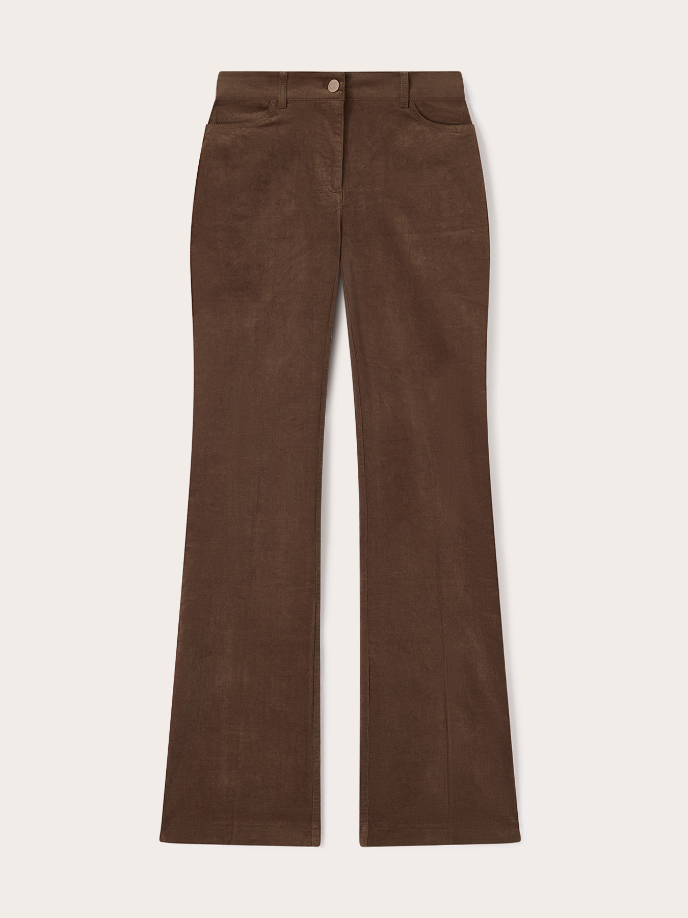Pantaloni flare in velluto a coste image number 4