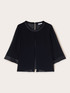 Blusa fluida bimaterica image number 4