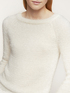 Lurex-Pullover aus Garn mit Fell-Effekt image number 2