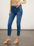 Jeans skinny con motivo bottoni image number 0