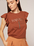 T-shirt con maniche volant image number 2