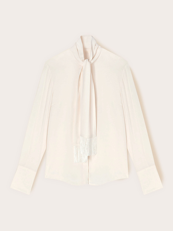 Georgette shirt with scarf
