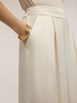 Palazzo pants in viscose satin image number 3