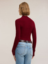 Ribbed turtleneck sweater with jewel buttons image number 2