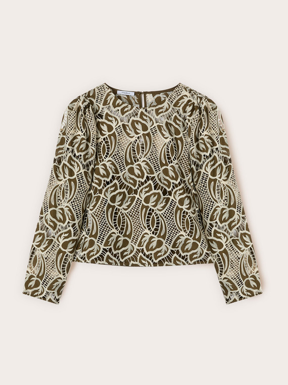 Blusa in sangallo