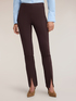 Slim cady trousers with slit image number 2