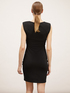 Short dress with side woven trim image number 1