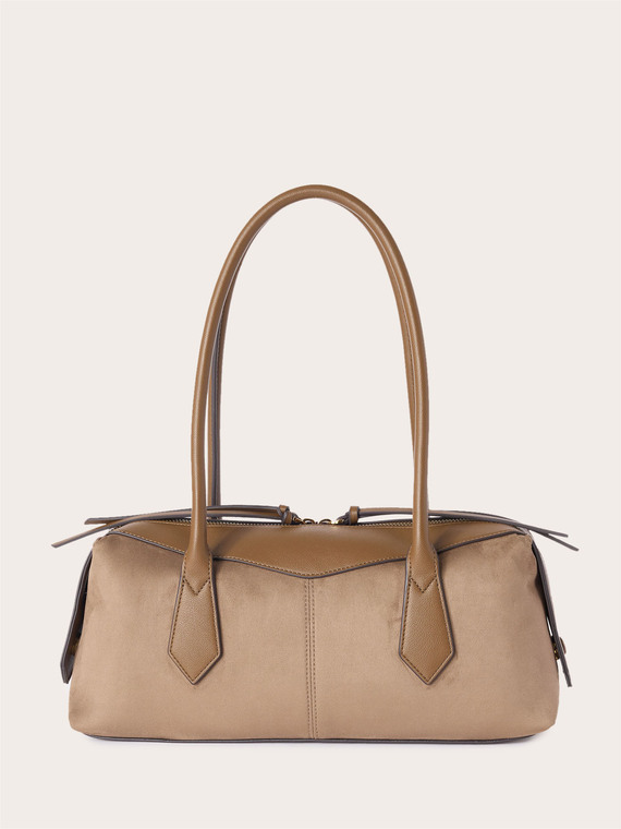 Bauletto-Tasche mit doppeltem Rei&szlig;verschluss-Detail