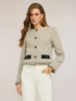 Boucl&eacute; jacket with contrasting buttons image number 2