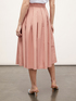 Circle skirt with split pleats image number 1