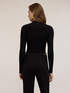 Fitted ribbed turtleneck sweater image number 1