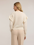 Alpaca-blend sweater with floral embroidery image number 1