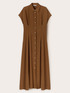 Long shirt dress in viscose image number 4