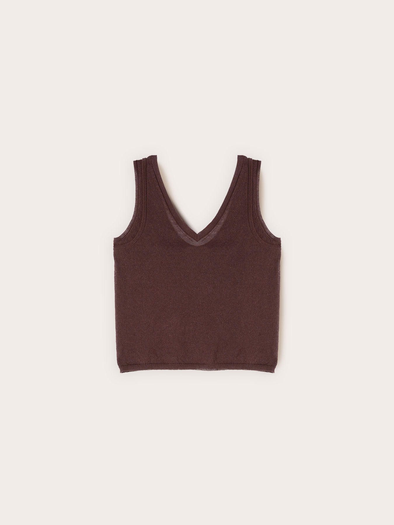 Top in maglia misto lino image number 4