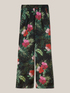 Jungle print satin palazzo trousers image number 3