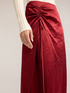 Draped satin skirt image number 3
